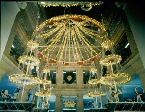 Photo of Main Aisle of Marshall Fields