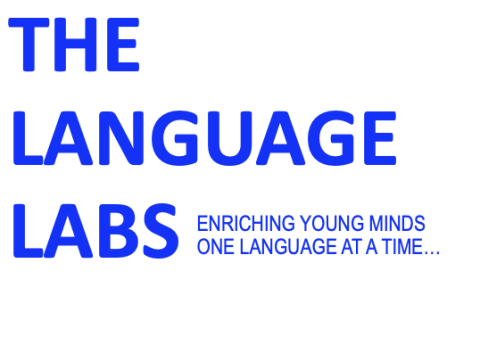 Text reads: The Language Labs Enriching Young Minds One Language at a Time