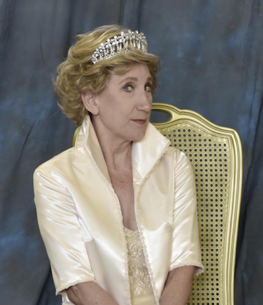 Jill Gabrielle in character as Princess Diana