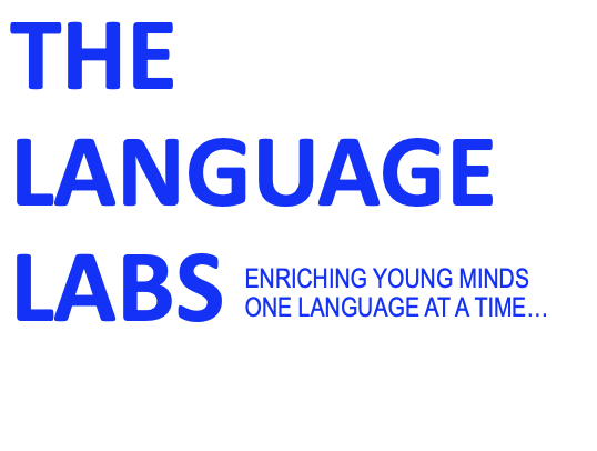 Text reads: The Language Labs Enriching Young Minds One Language at a Time